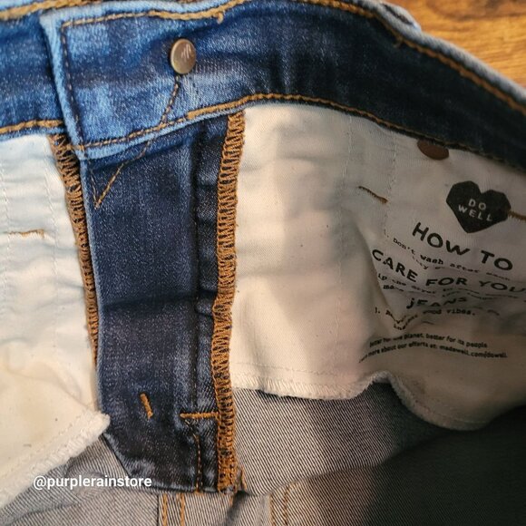 Madewell Jeans Size 28 Skinny 10" High Rise Tummy Control Danny Wash G7391 - Picture 4 of 13